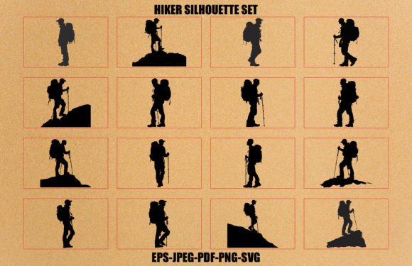 Download Hiker People Silhouette Collection - Silhouette collection Collection