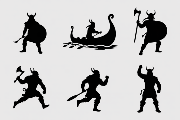 Download Viking Warriors Silhouette Collection - Silhouette collection Collection