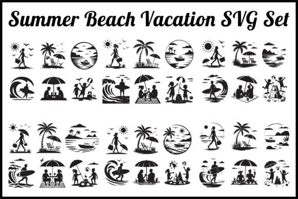 Download Summer Beach Vacation Icons - Vacation Collection