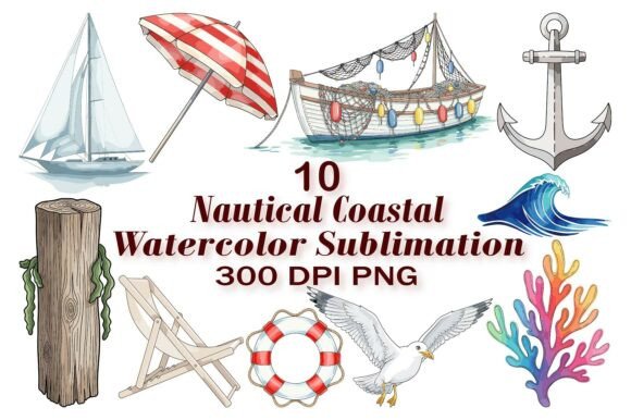 Download Beach Vacation Watercolor Sublimation - Vacation Collection