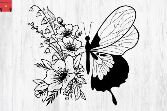 Download Birth Flowers Butterfly Svg, Butterfly, - Flowers Collection